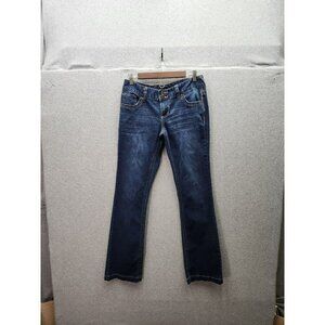 Maurices Womens Distressed Blue Denim Jeans Size 7/8 Regular